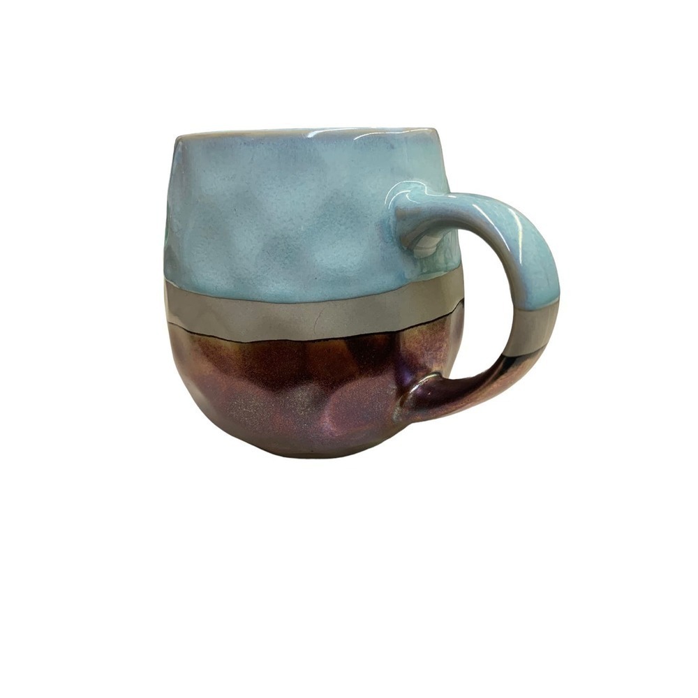 ROSHER‎ Stoneware Mug Metallic Artisan Drip Glaze
